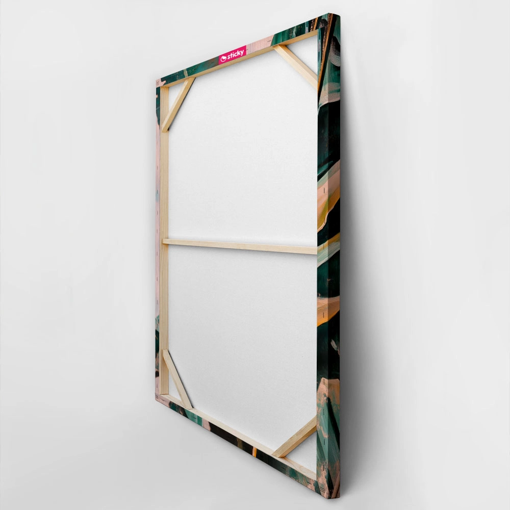 Πίνακας σε Καμβά VINTAGE PASTEL LIZARD
