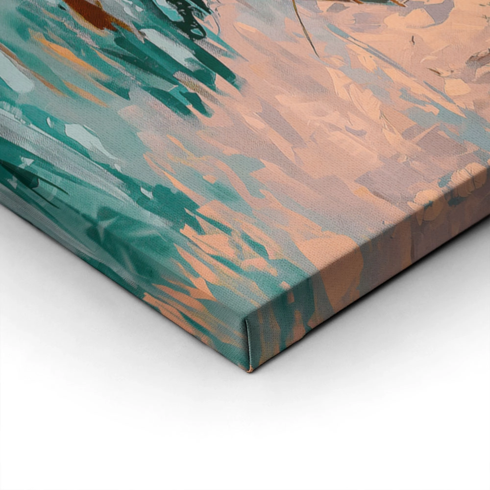 Πίνακας σε Καμβά VINTAGE PASTEL LUXURY YACHT 2