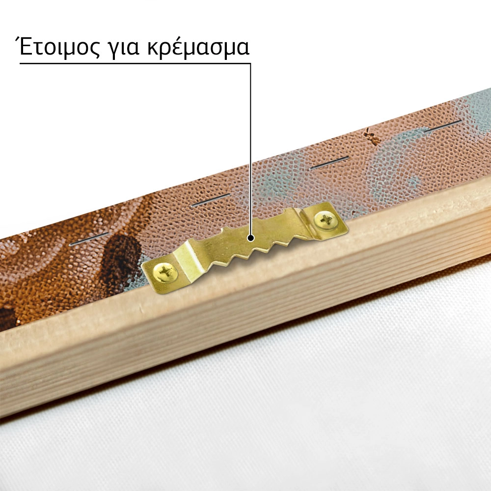 Πίνακας σε Καμβά VINTAGE PASTEL OCTOPUS 4