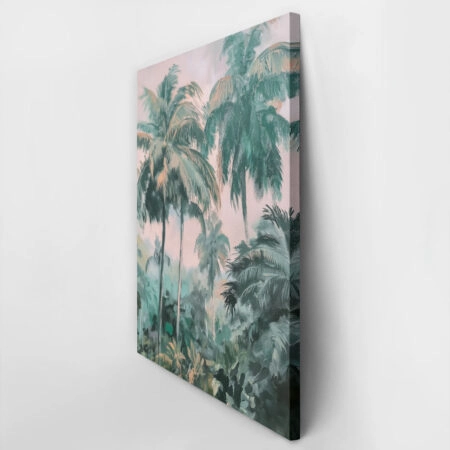 Πίνακας σε Καμβά VINTAGE PASTEL PALM TREES 2 - Vintage Sticky 2