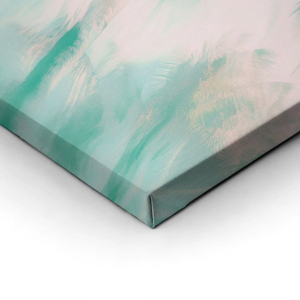 Πίνακας σε Καμβά VINTAGE PASTEL PALM TREE