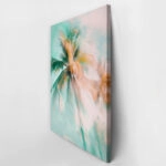 Πίνακας σε Καμβά VINTAGE PASTEL PALM TREE