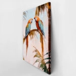 Πίνακας σε Καμβά VINTAGE PASTEL PARROTS 2