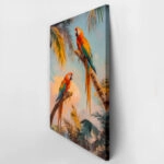 Πίνακας σε Καμβά VINTAGE PASTEL PARROTS