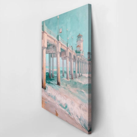 Πίνακας σε Καμβά VINTAGE PASTEL PIER 2 - Vintage Sticky 2