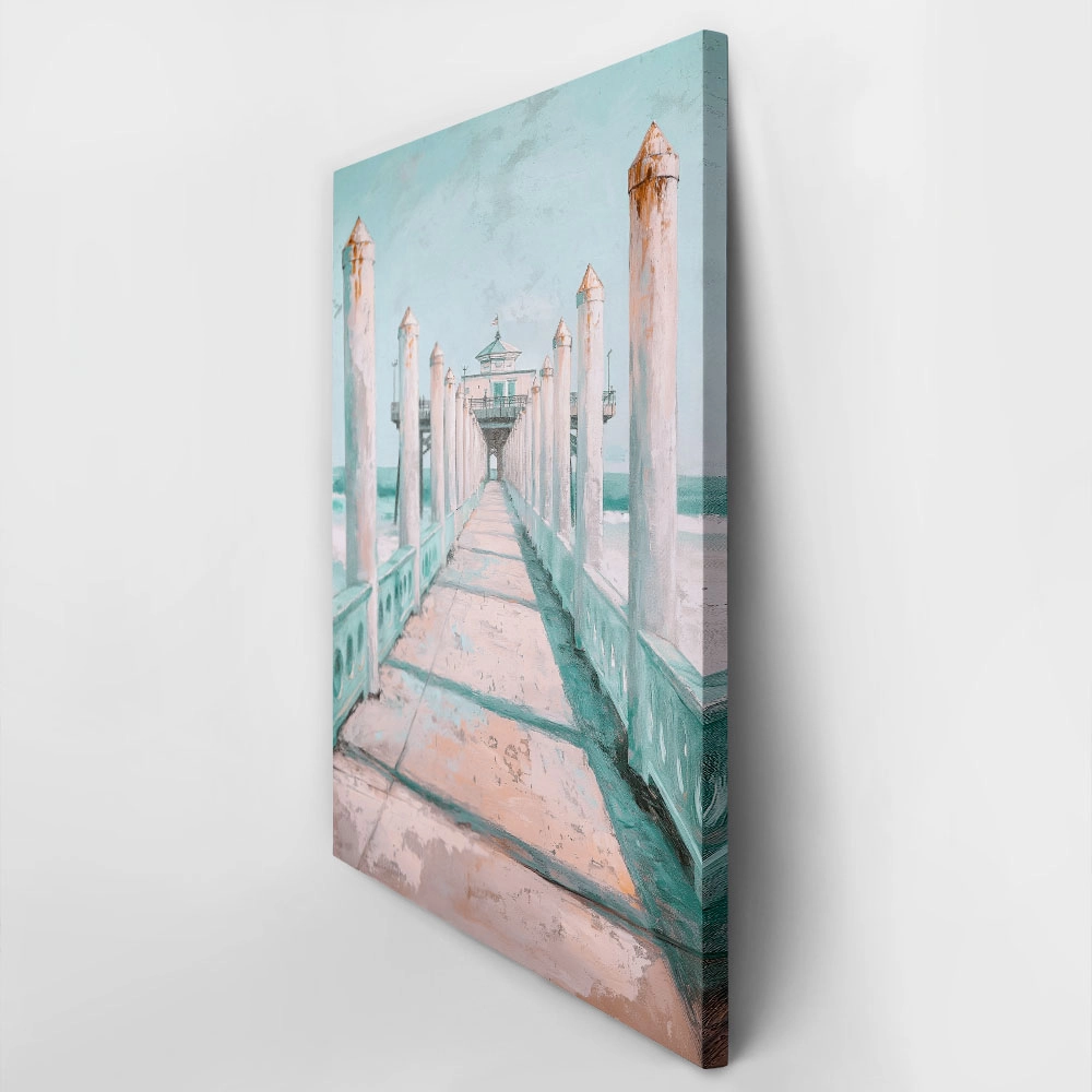 Πίνακας σε Καμβά VINTAGE PASTEL PIER 3