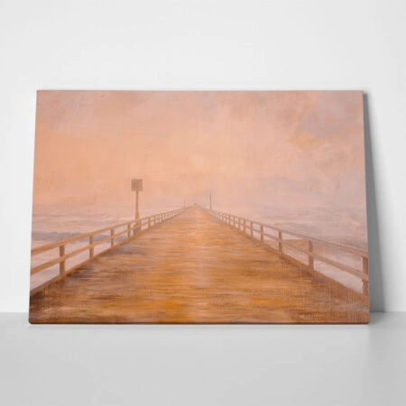 Πίνακας σε Καμβά VINTAGE PASTEL PIER 8 - Vintage