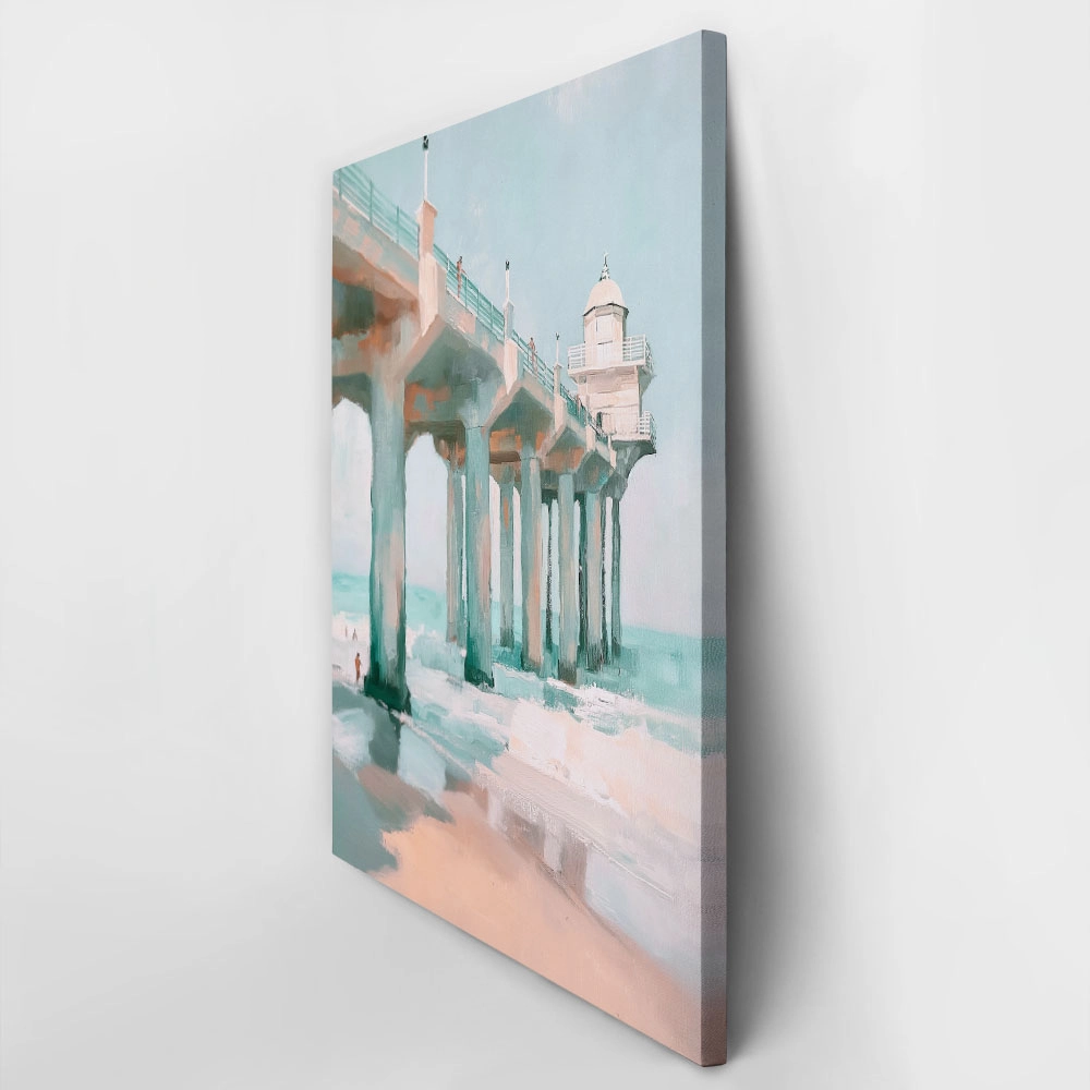 Πίνακας σε Καμβά VINTAGE PASTEL PIER
