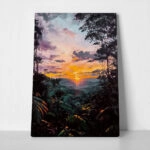 Πίνακας σε Καμβά VINTAGE PASTEL RAINFOREST 2