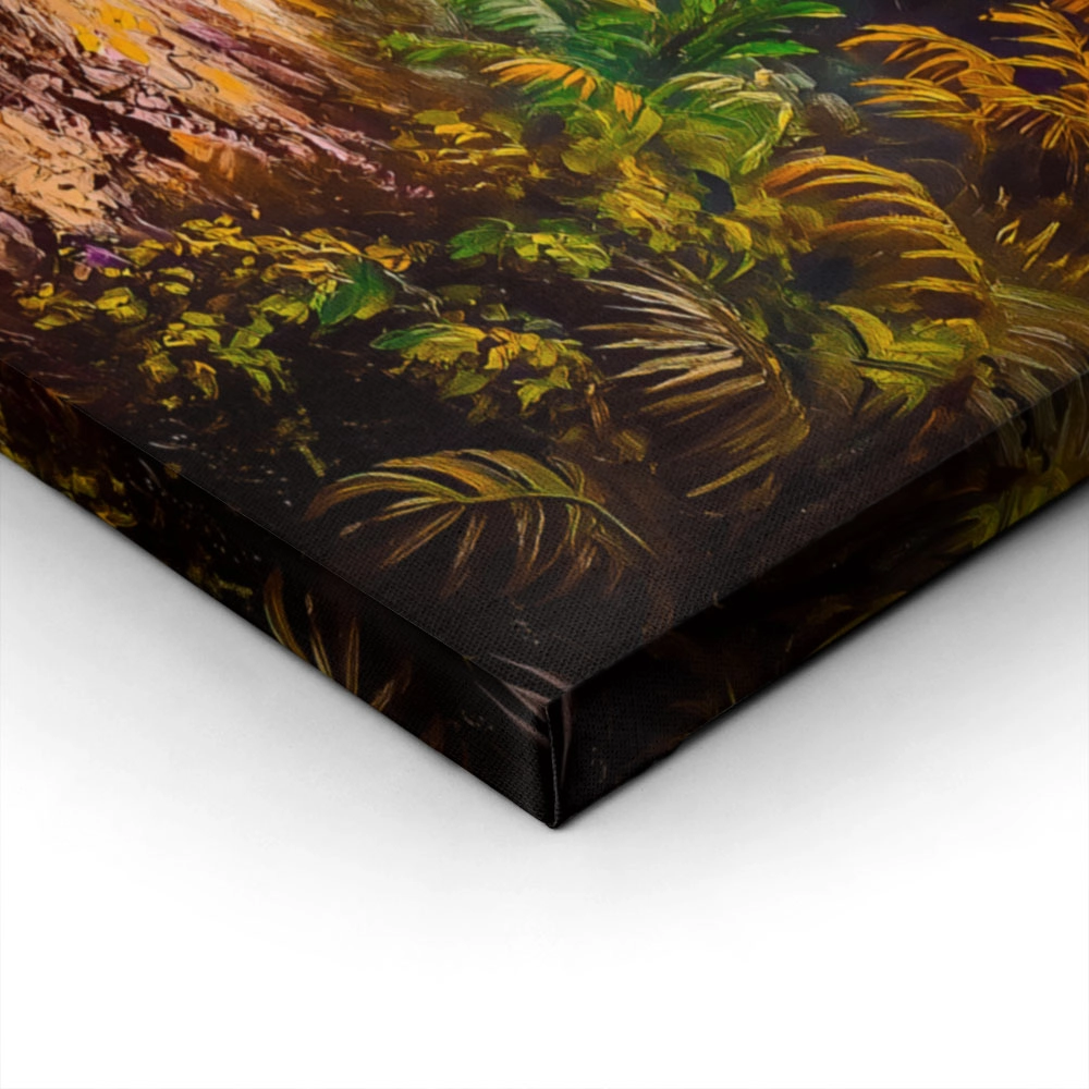 Πίνακας σε Καμβά VINTAGE PASTEL RAINFOREST