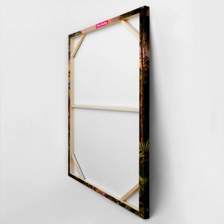 Πίνακας σε Καμβά VINTAGE PASTEL RAINFOREST - Vintage Sticky 3