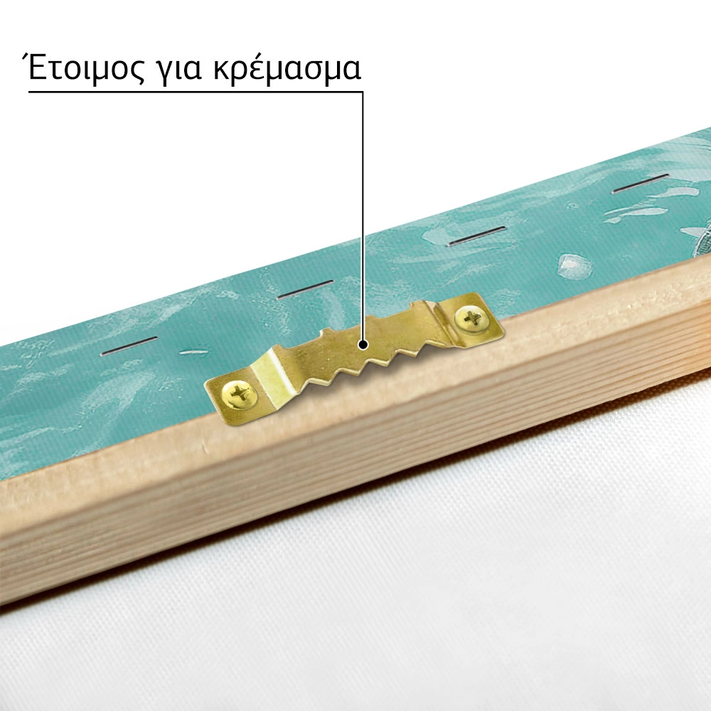 Πίνακας σε Καμβά VINTAGE PASTEL SEA TURTLE 4
