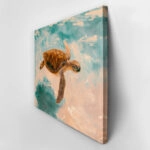 Πίνακας σε Καμβά VINTAGE PASTEL SEA TURTLE 5