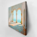 Πίνακας σε Καμβά VINTAGE PASTEL SEA VIEW 3
