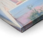 Πίνακας σε Καμβά VINTAGE PASTEL SEA VIEW