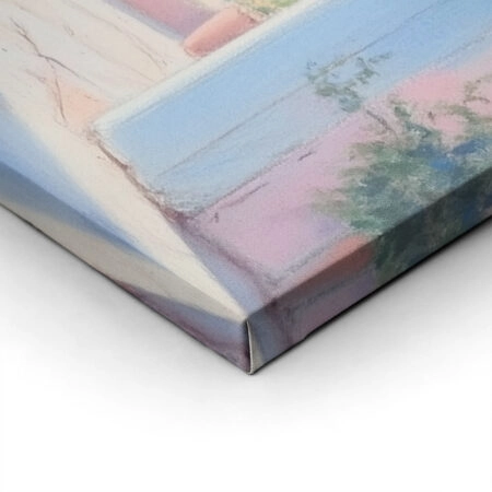 Πίνακας σε Καμβά VINTAGE PASTEL SEA VIEW - Vintage Sticky 1
