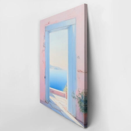 Πίνακας σε Καμβά VINTAGE PASTEL SEA VIEW - Vintage Sticky 2
