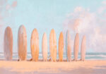 Πίνακας σε Καμβά VINTAGE PASTEL SURF BOARDS 2