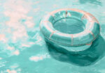 Πίνακας σε Καμβά VINTAGE PASTEL SWIM RING 6