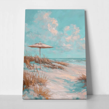 Πίνακας σε Καμβά VINTAGE PASTEL UMBRELLA 4 - Vintage