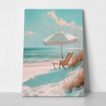 Πίνακας σε Καμβά VINTAGE PASTEL UMBRELLA 6
