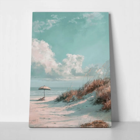 Πίνακας σε Καμβά VINTAGE PASTEL UMBRELLA 8