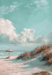 Πίνακας σε Καμβά VINTAGE PASTEL UMBRELLA 8