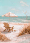 Πίνακας σε Καμβά VINTAGE PASTEL UMBRELLA 9