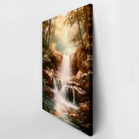 Πίνακας σε Καμβά VINTAGE PASTEL WATERFALL 5 - Vintage Sticky 2