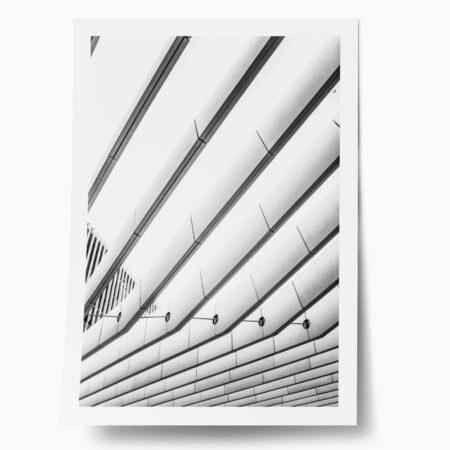 Poster BLACK AND WHITE ARCHITECTURAL BEAMS - Πολεις - Χαρτες