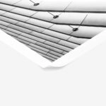 Poster BLACK AND WHITE ARCHITECTURAL BEAMS