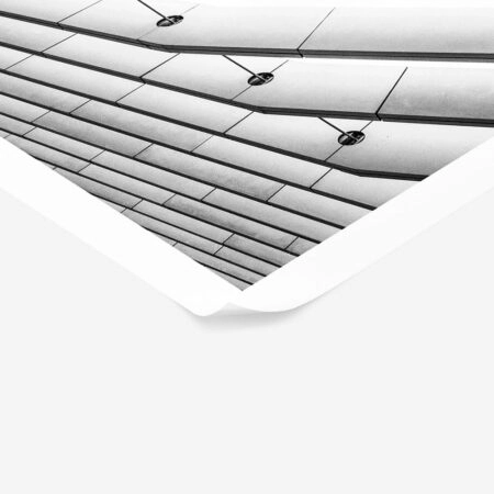 Poster BLACK AND WHITE ARCHITECTURAL BEAMS - Πολεις - Χαρτες Sticky 1