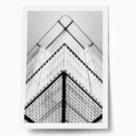 Poster BLACK AND WHITE ARCHITECTURAL BUILDING CORNER