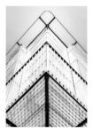 Poster BLACK AND WHITE ARCHITECTURAL BUILDING CORNER