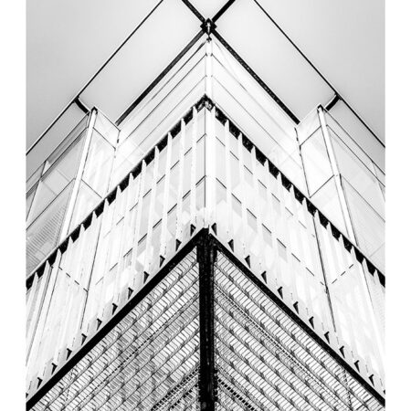 Poster BLACK AND WHITE ARCHITECTURAL BUILDING CORNER - Πολεις - Χαρτες Sticky 2