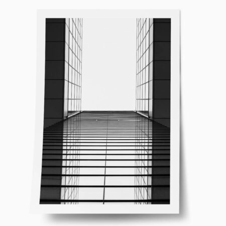 Poster BLACK AND WHITE ARCHITECTURAL BUILDING MIRROR - Πολεις - Χαρτες