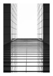Poster BLACK AND WHITE ARCHITECTURAL BUILDING MIRROR