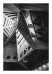Poster BLACK AND WHITE ARCHITECTURAL CATHEDRAL INTERIOR