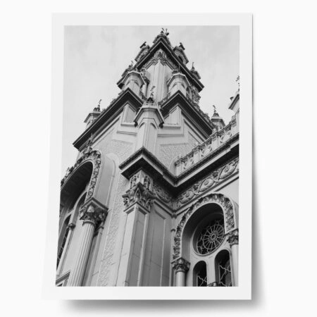 Poster BLACK AND WHITE ARCHITECTURAL CHURCH - Πολεις - Χαρτες