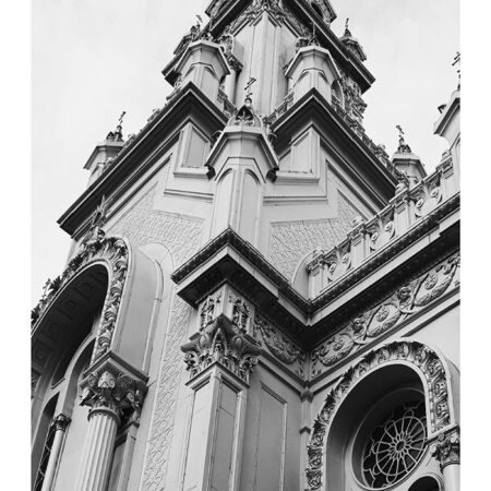 Poster BLACK AND WHITE ARCHITECTURAL CHURCH - Πολεις - Χαρτες Sticky 2