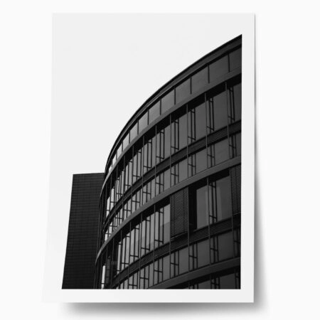 Poster BLACK AND WHITE ARCHITECTURAL CIRCULAR BUILDING - Πολεις - Χαρτες