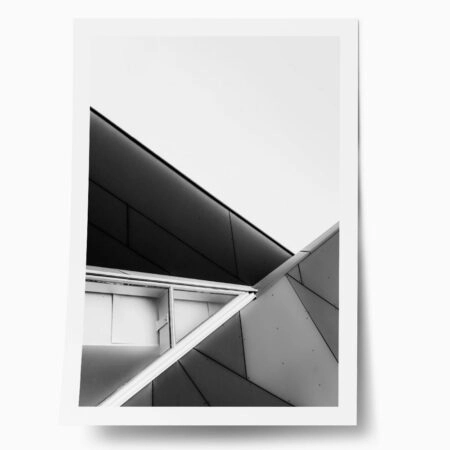 Poster BLACK AND WHITE ARCHITECTURAL COMPLEX GEOMETRIC SHAPES - Πολεις - Χαρτες