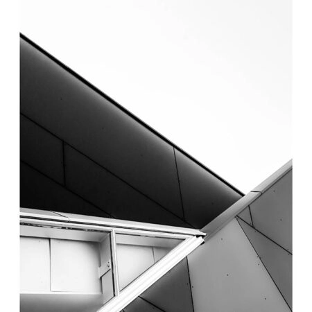 Poster BLACK AND WHITE ARCHITECTURAL COMPLEX GEOMETRIC SHAPES - Πολεις - Χαρτες Sticky 2