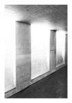 Poster BLACK AND WHITE ARCHITECTURAL CONCRETE CORRIDOR