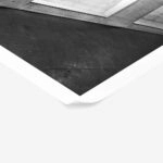 Poster BLACK AND WHITE ARCHITECTURAL CONCRETE CORRIDOR