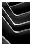 Poster BLACK AND WHITE ARCHITECTURAL CONCRETE PARKING STRUCTURE