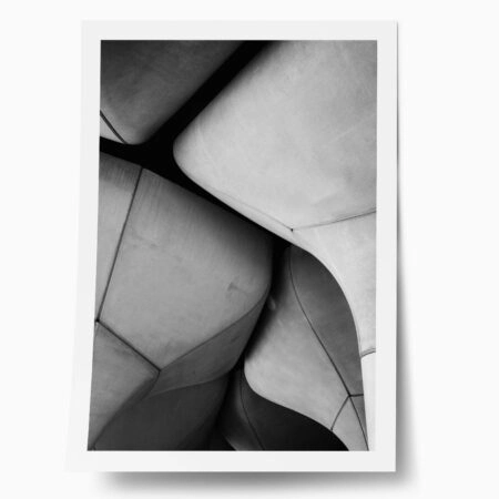 Poster BLACK AND WHITE ARCHITECTURAL CONCRETE TULIP - Πολεις - Χαρτες