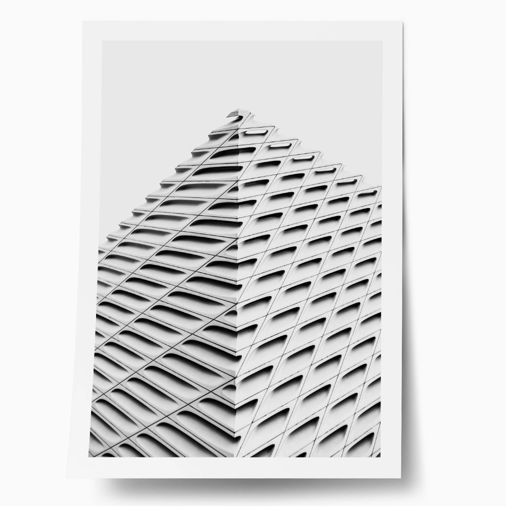 Poster BLACK AND WHITE ARCHITECTURAL CONCRETE VEIL