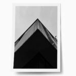 Poster BLACK AND WHITE ARCHITECTURAL CONTRASTING SHADOWS