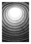 Poster BLACK AND WHITE ARCHITECTURAL COOLING TOWER